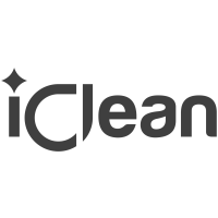 iClean - Logo Sticker Schwarz