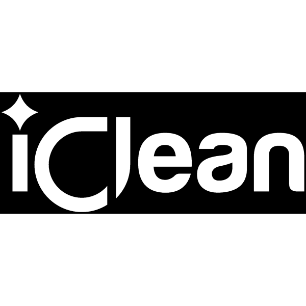 iClean - Logo Sticker White